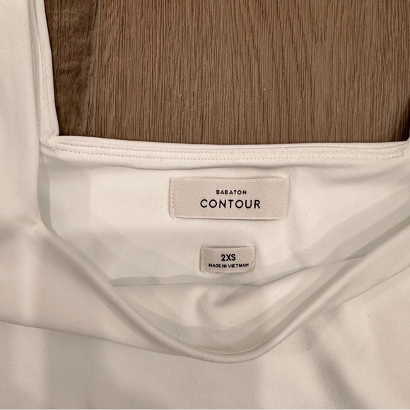 Aritzia white square neck contour bodysuit - Picture 2 of 3